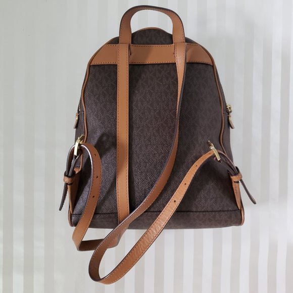 MICHAEL KORS Rhea Medium Logo Brown Backpack main image 4